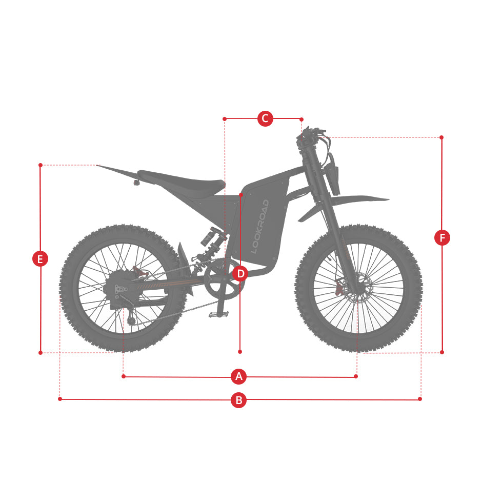 Bicicleta eléctrica L8 — Basic geometry
